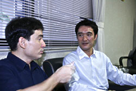 野口健氏と野々村の対談